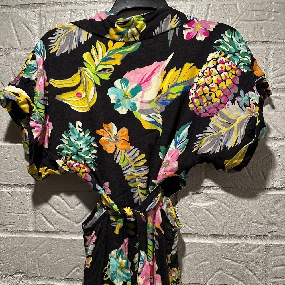 New Le Superbe Mai Tai Might I Dress in Black Tropi Cali Size 0 - Picture 8 of 13